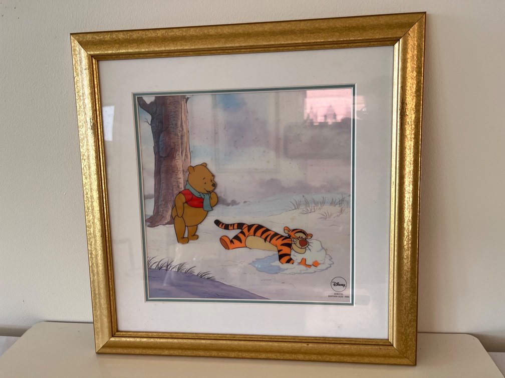 Framed Disney Sericel "Winter Blanket"