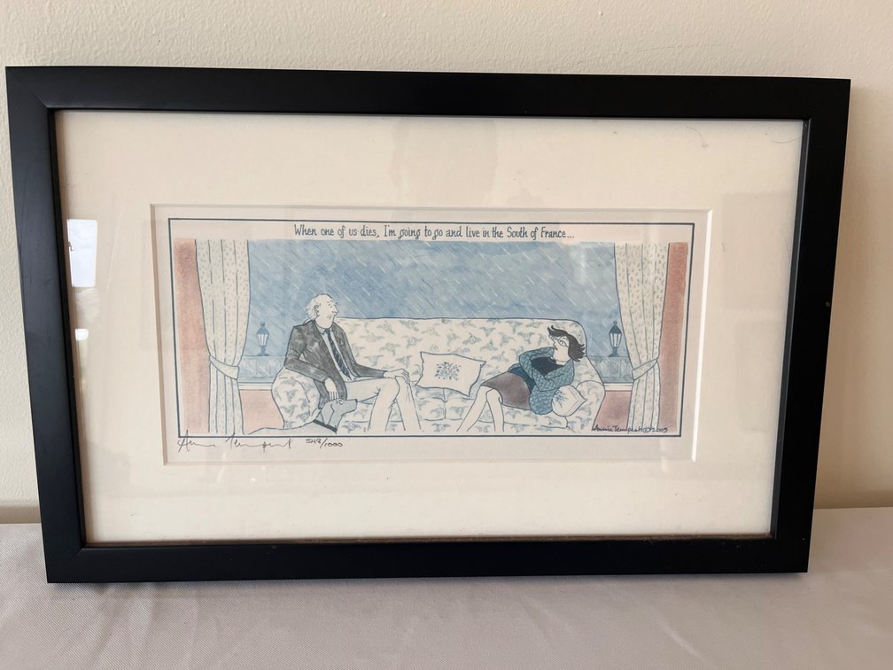 Framed, Signed, Ltd. Edition Cartoon, Annie Tempest