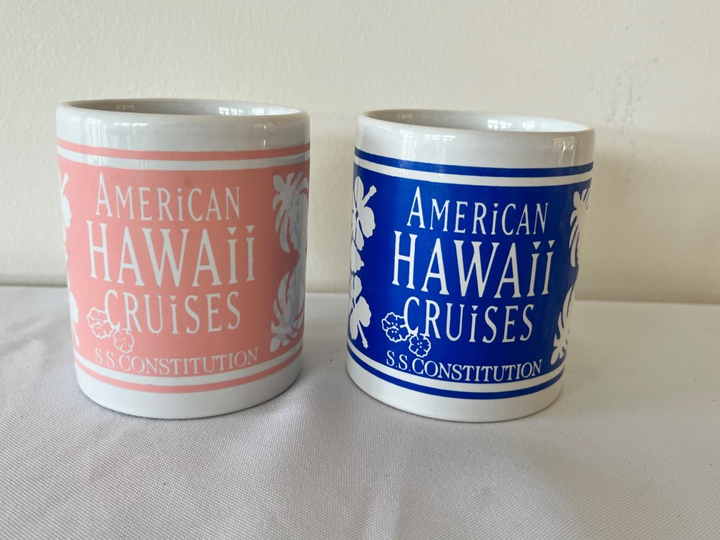 USS Constitution Souvenir Mugs, Set of 2