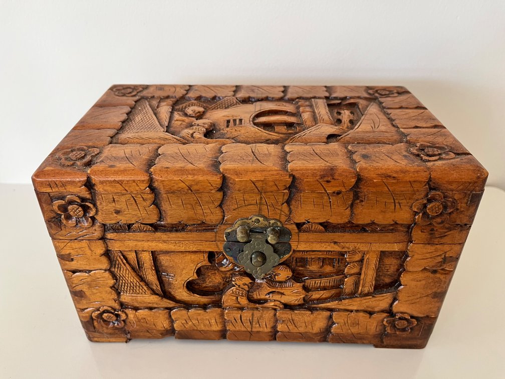 Aromatic Carved Wooden Box