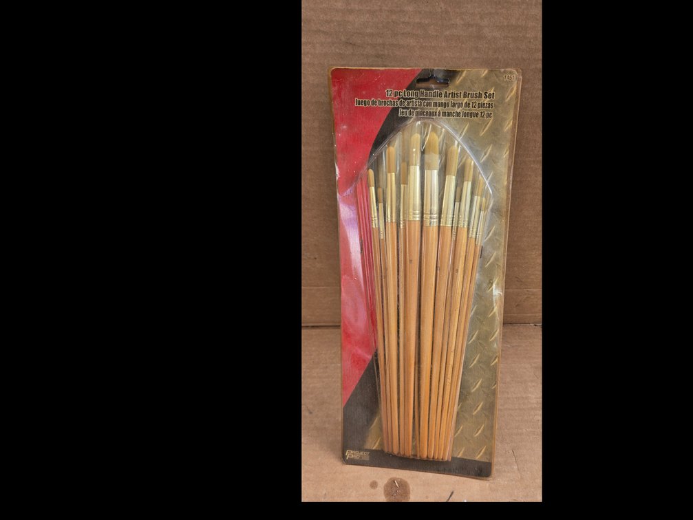 12pc long handle Artist brushes