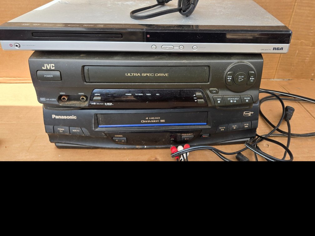 2-VHS,  1-DVD PLAYERS