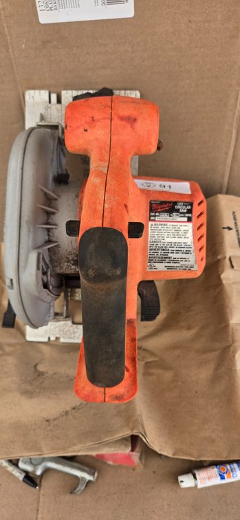 Milwaukee 6 1/2" saw  no battery
