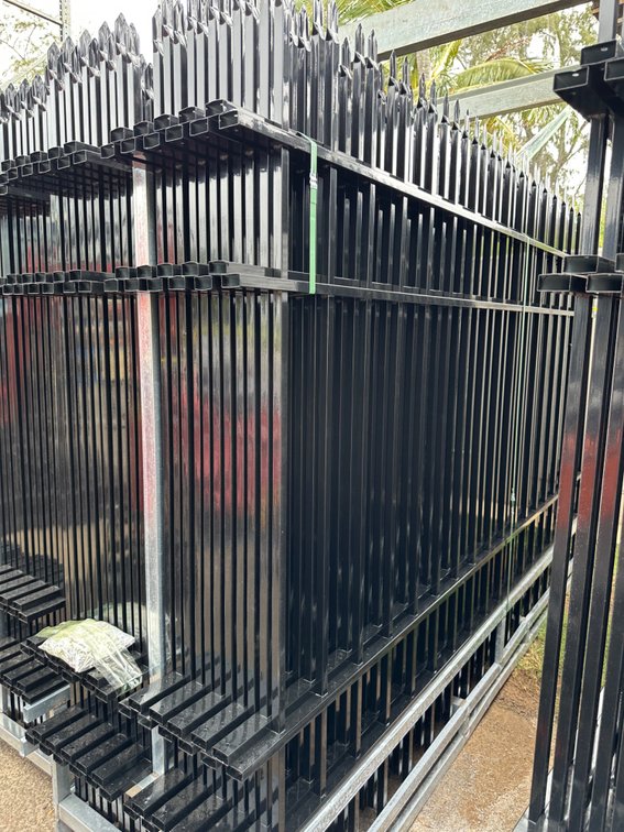 (X's 22) 10ft Wrought Iron Fence Panels – 220 Ft Total