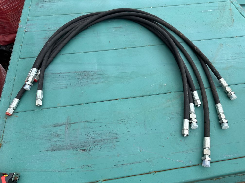 (X's 6) Hydraulic Hoses – Heavy-Duty Steel-Braided with Fittings