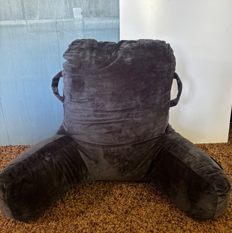 Backrest Reading Pillow with Pockets