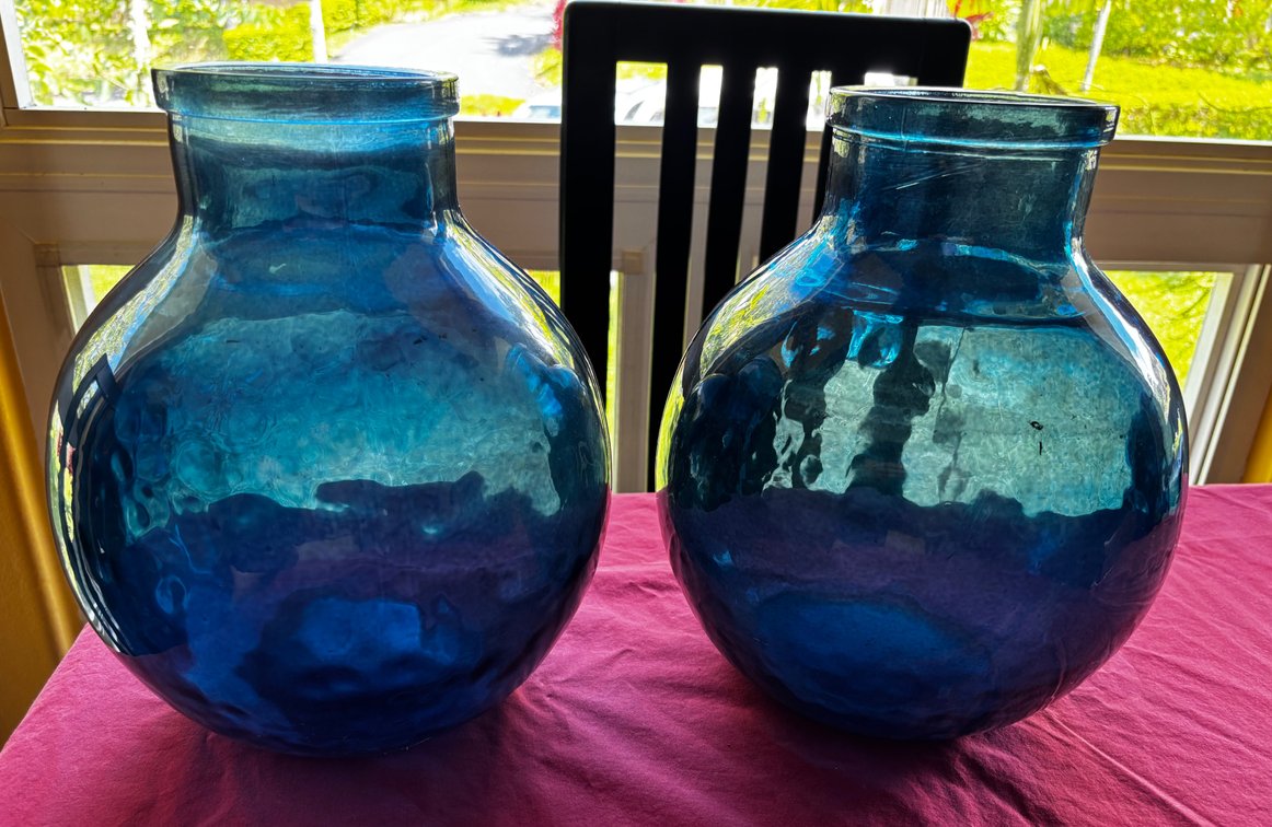 Pair of Blue Vases