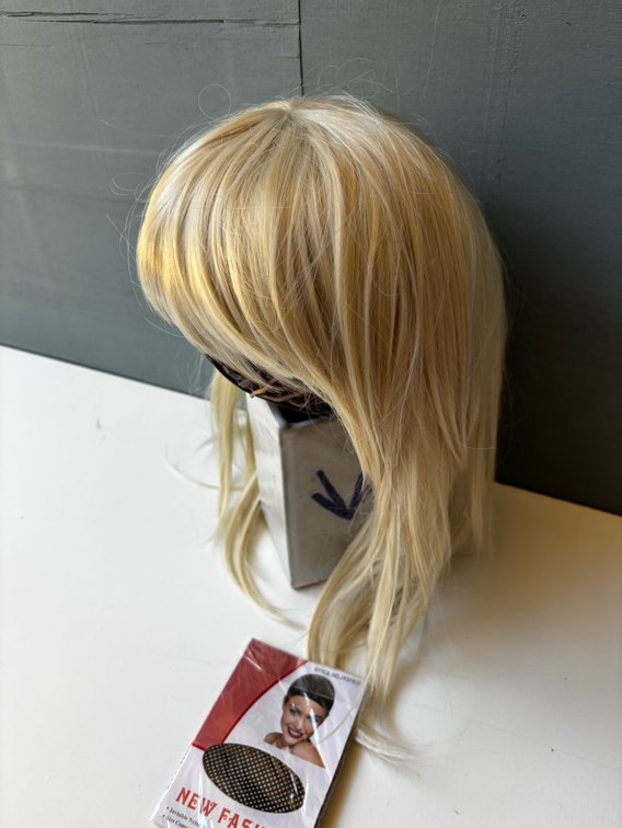 Blonde Wig with Bangs