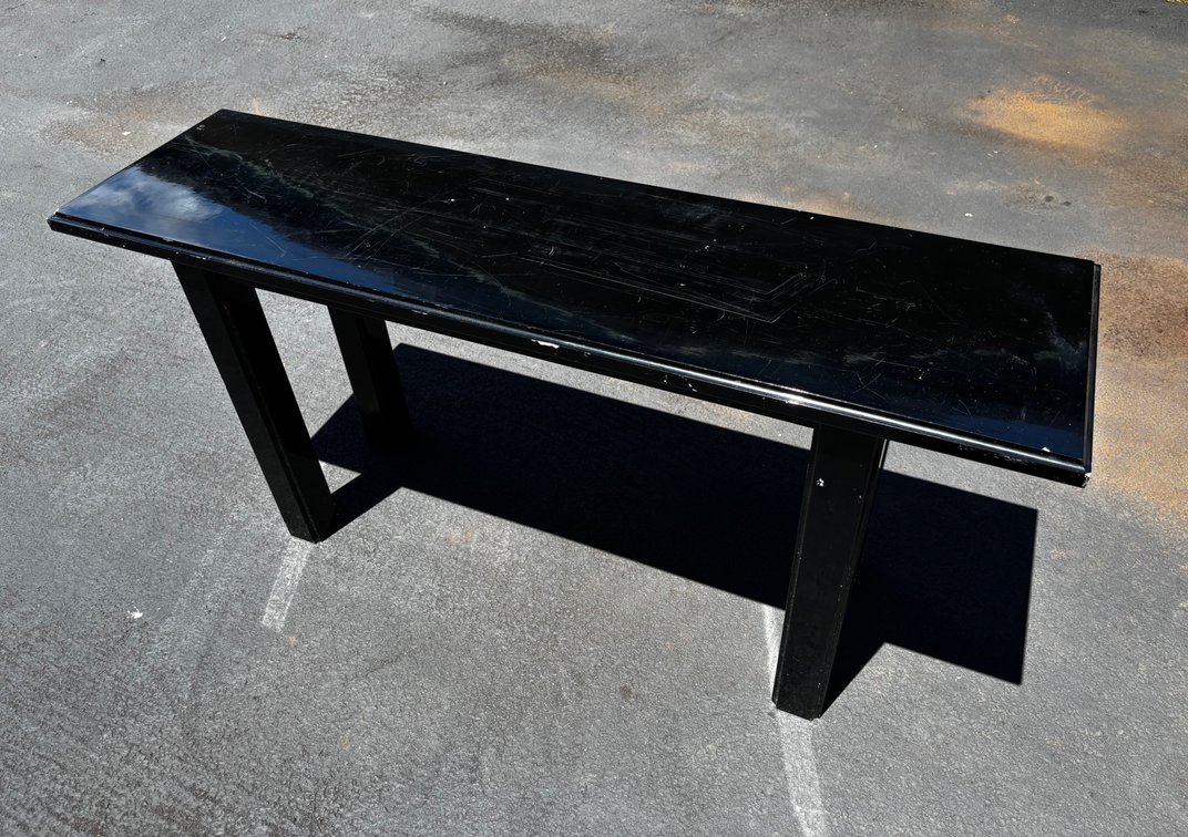 Glossy Black Entryway Table