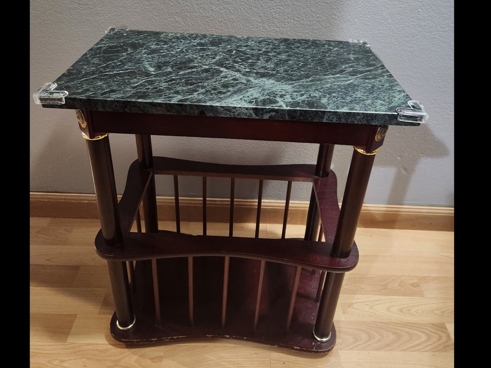 Rectangular Stone Top Side Table