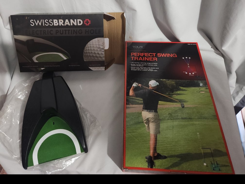 Golf Swing Trainer and Putting Hole
