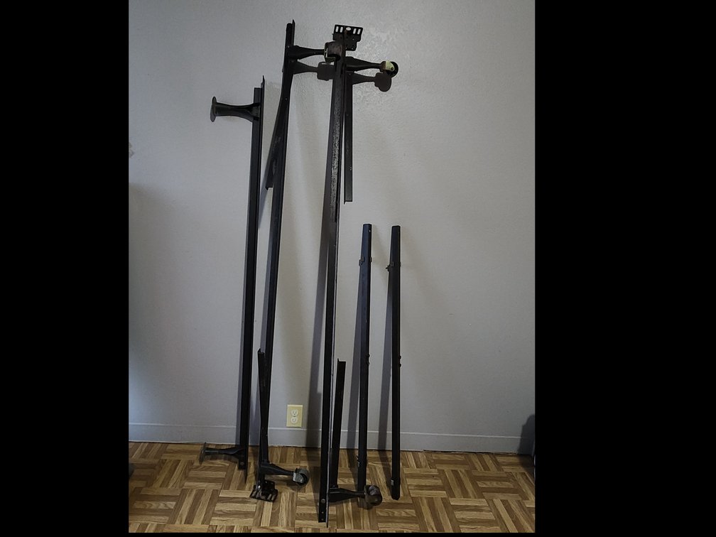 Adjustable Bed Frame with Wheels