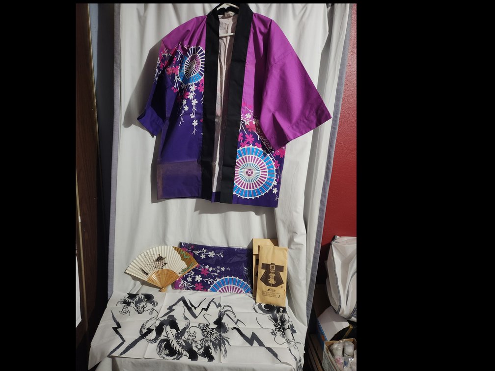 Kimono Jackets, Headbands and Fan