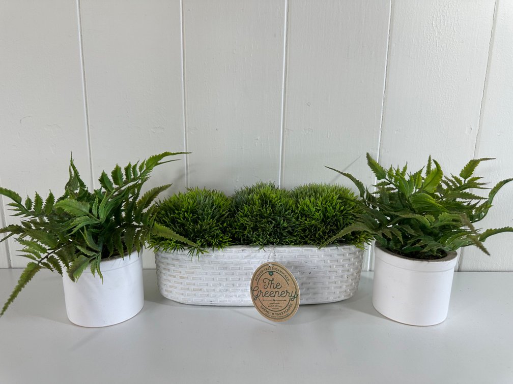 (X's 3) Faux Greenery Arrangement