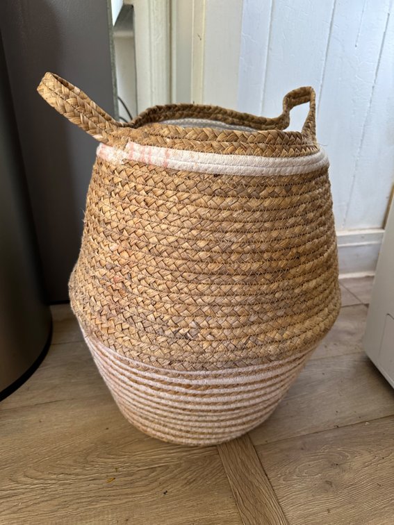 Woven Seagrass Basket with Handles