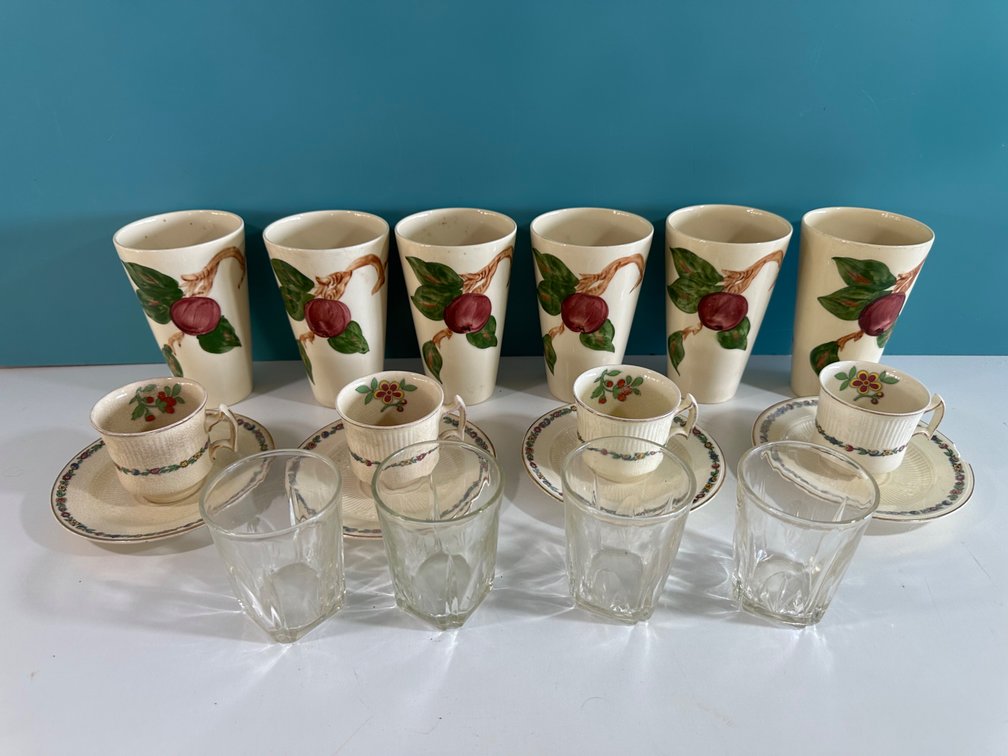 Vintage Ceramic & Glass Drinkware Lot