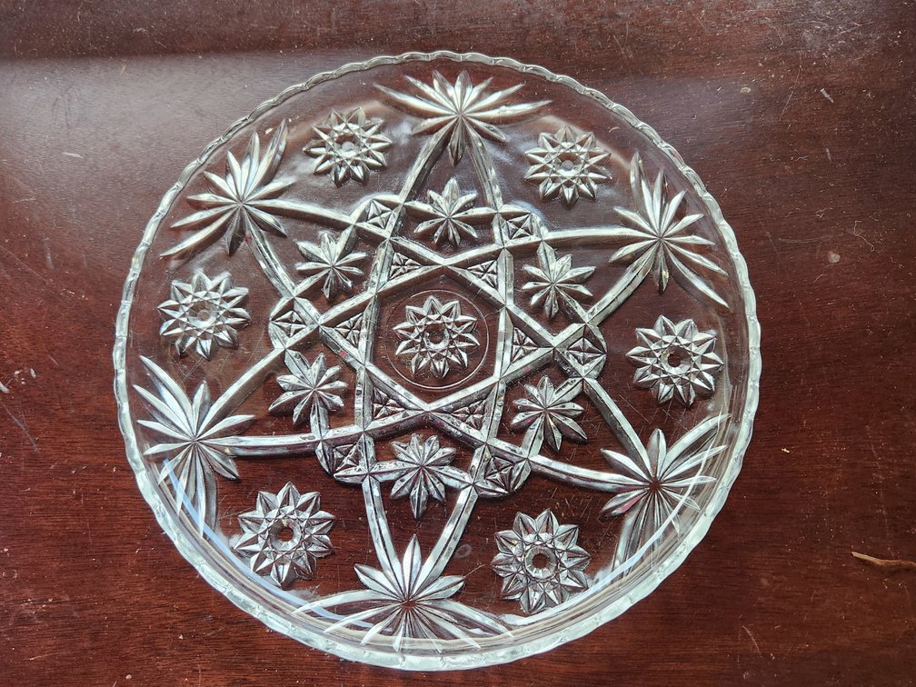 Vintage Anchor Hocking Star of David 