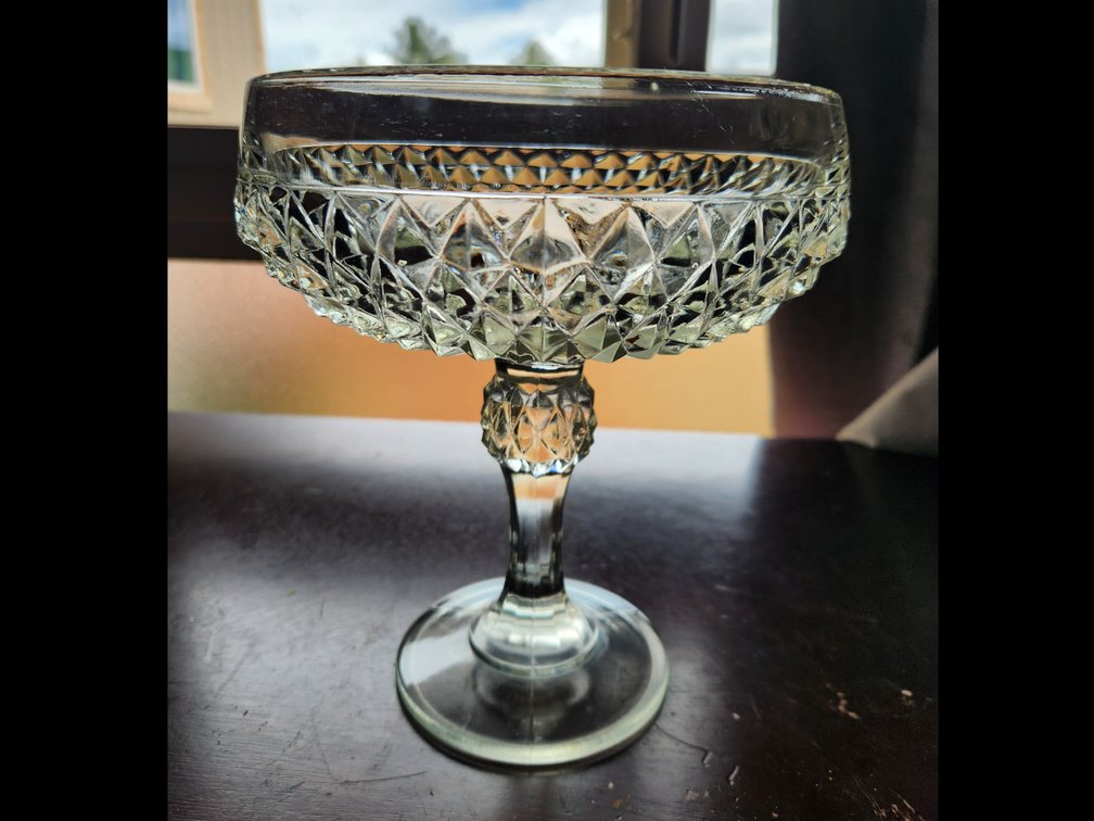Vintage Indiana Glass Pedestal Compote