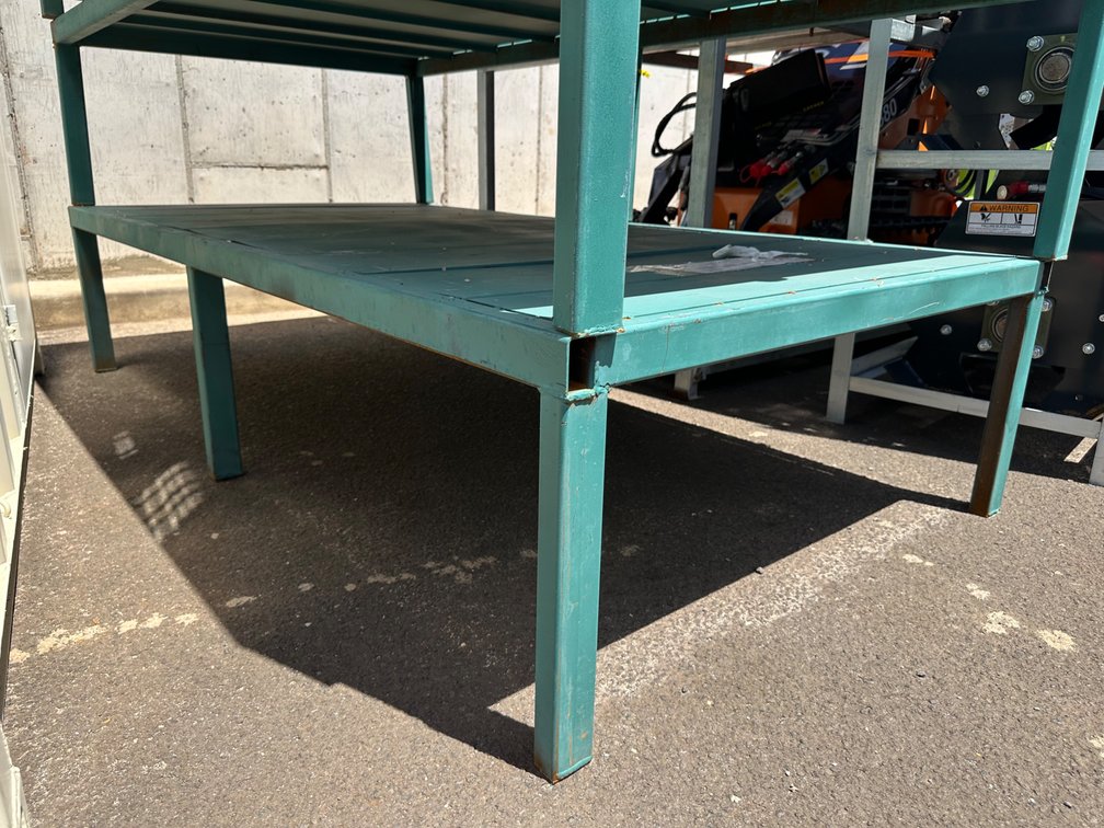 Steel Work Bench – Heavy-Duty 89"W x 47"L x 20"H Industrial Table 