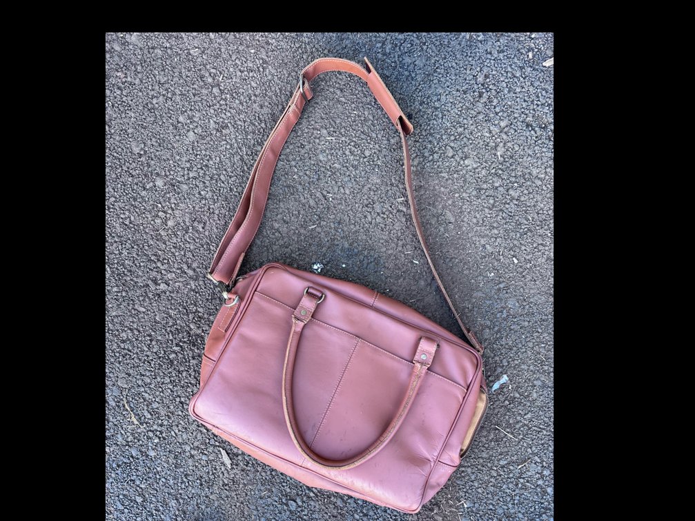 Leather computer bag