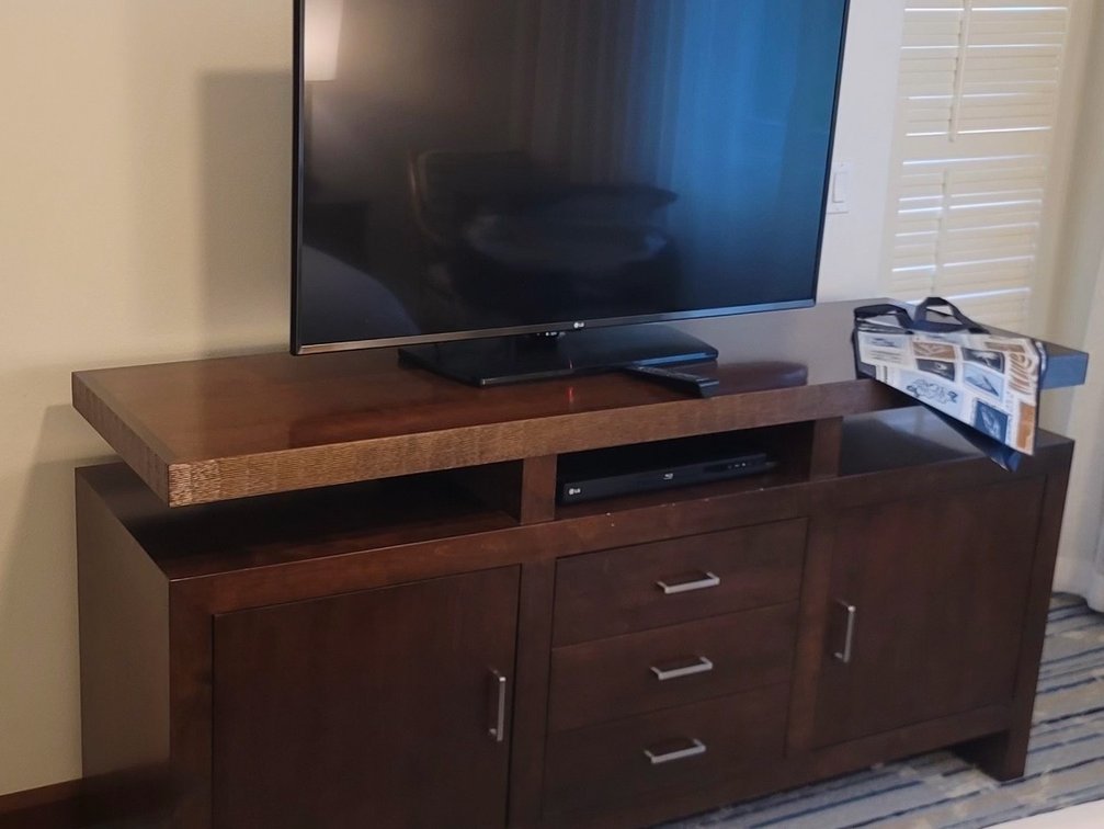 Buffet/sideboard with 50” LG Flatscreen