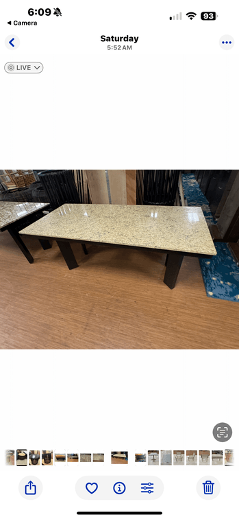 7’ Granite Dining or Conference table