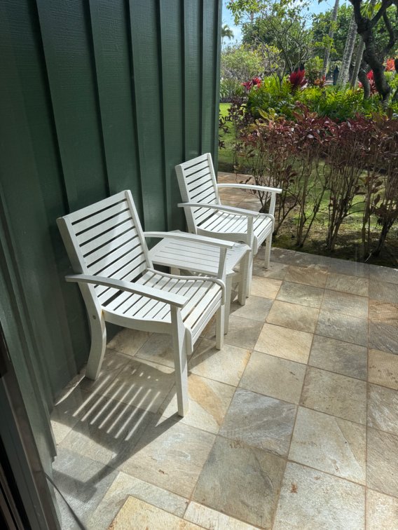 Outdoor white resin Patio set