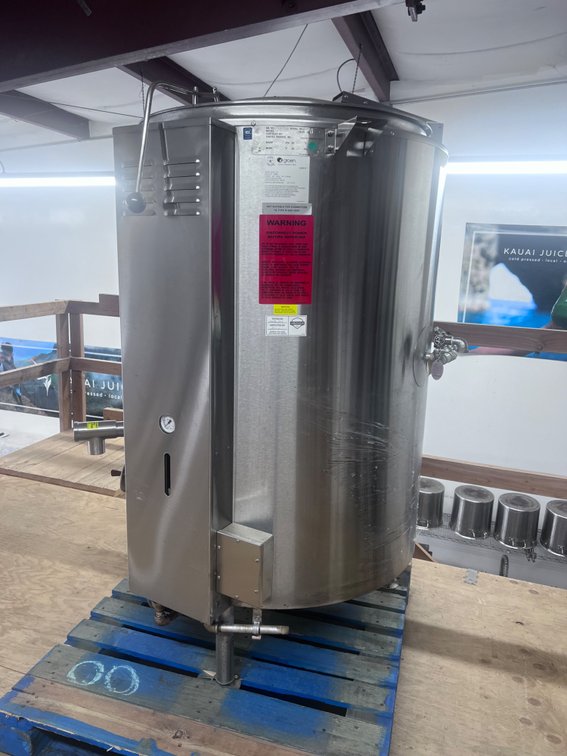100 Gal steam kettle