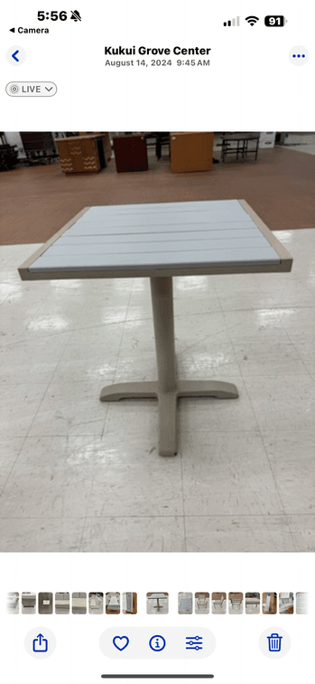 Outdoor Source Aluminum Table