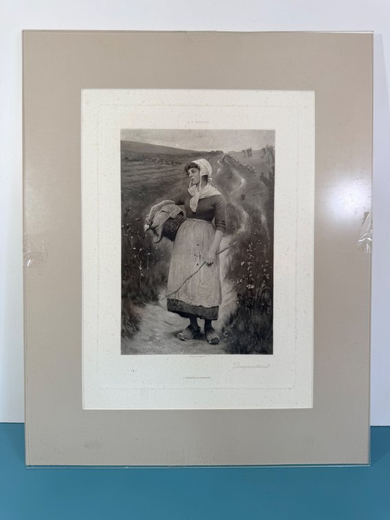 Antique Art Print “Disappointment” After C. S. Pearce
