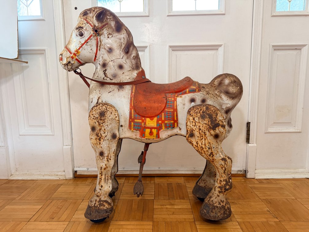 Vintage MOBO Steel Rocking Horse “Bronco” Ride-On Toy