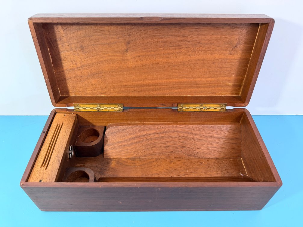 Thorens Cylinder Music Box in Inlaid Wooden Case