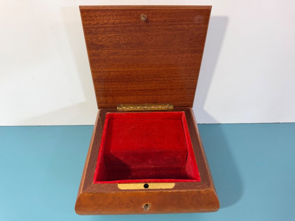 Italian Inlaid Wooden Music Box