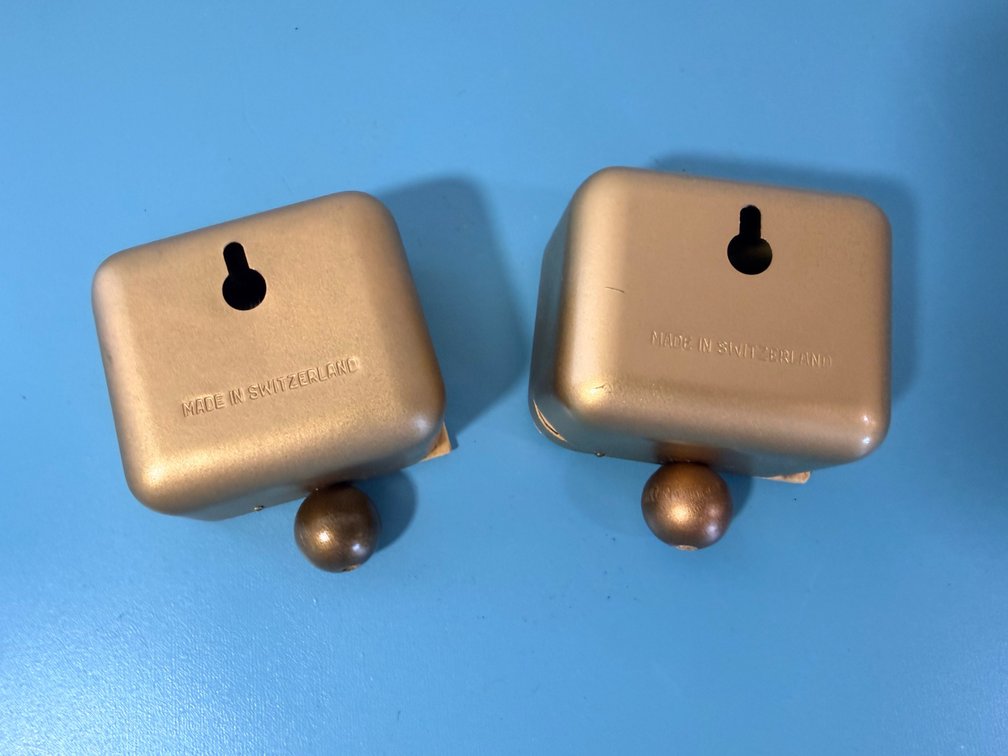 (X's 2) Reuge Swiss Wall-Mount Music Box Movements