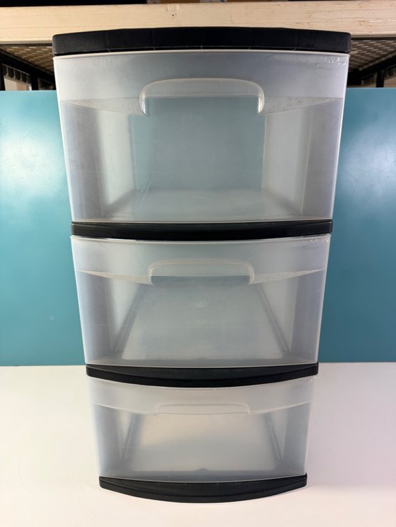 3-Drawer Plastic Storage Organizer