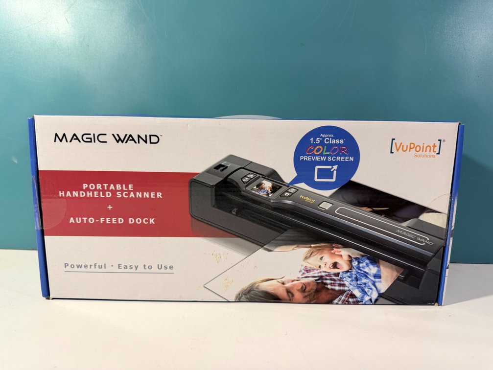 VuPoint Magic Wand Portable Handheld Scanner with 8GB Card