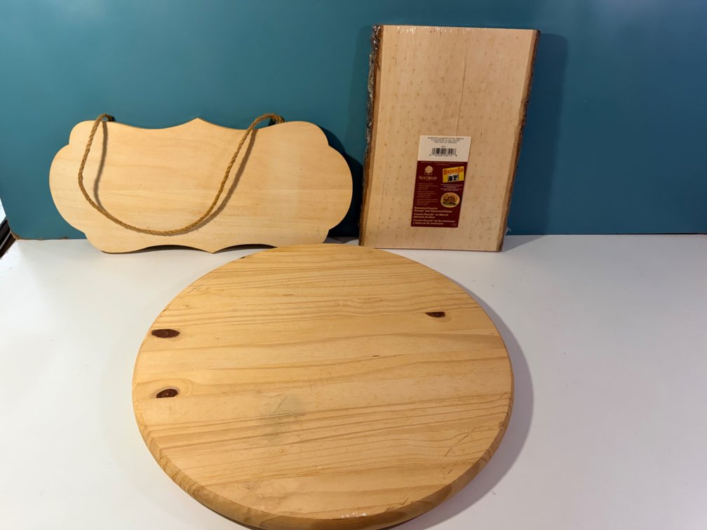 Wooden Craft Boards & Hanging Sign