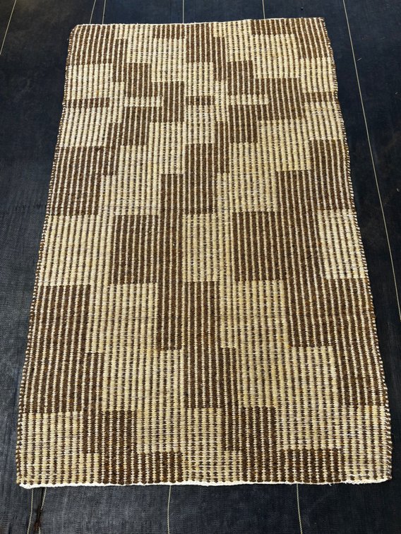 Hand Woven Geometric Patterned Rug