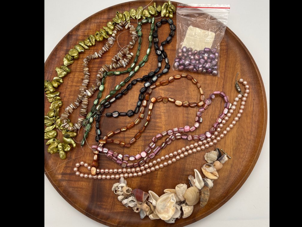 Mother of Pearl Colorful Beads and Shell Bracelet