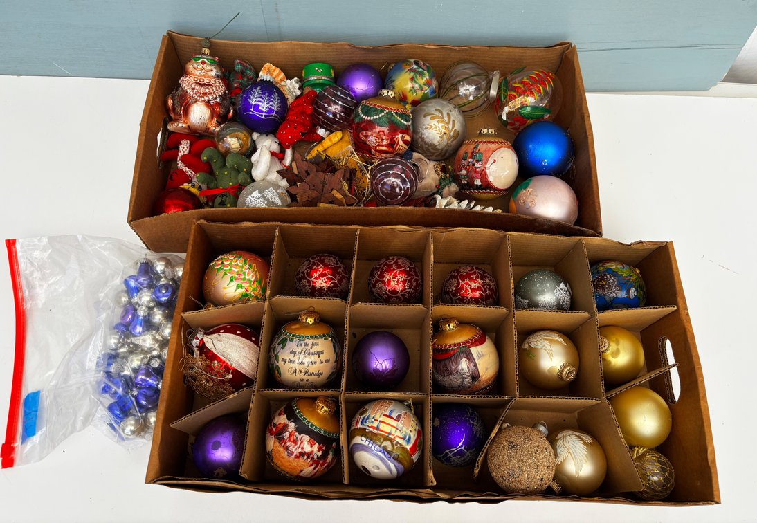 Assortment of Christmas Tree Ornaments