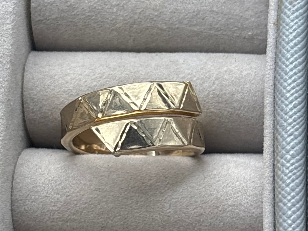 10 kt Yellow Gold MILOR ITALY Wrap Ring sz 8.5