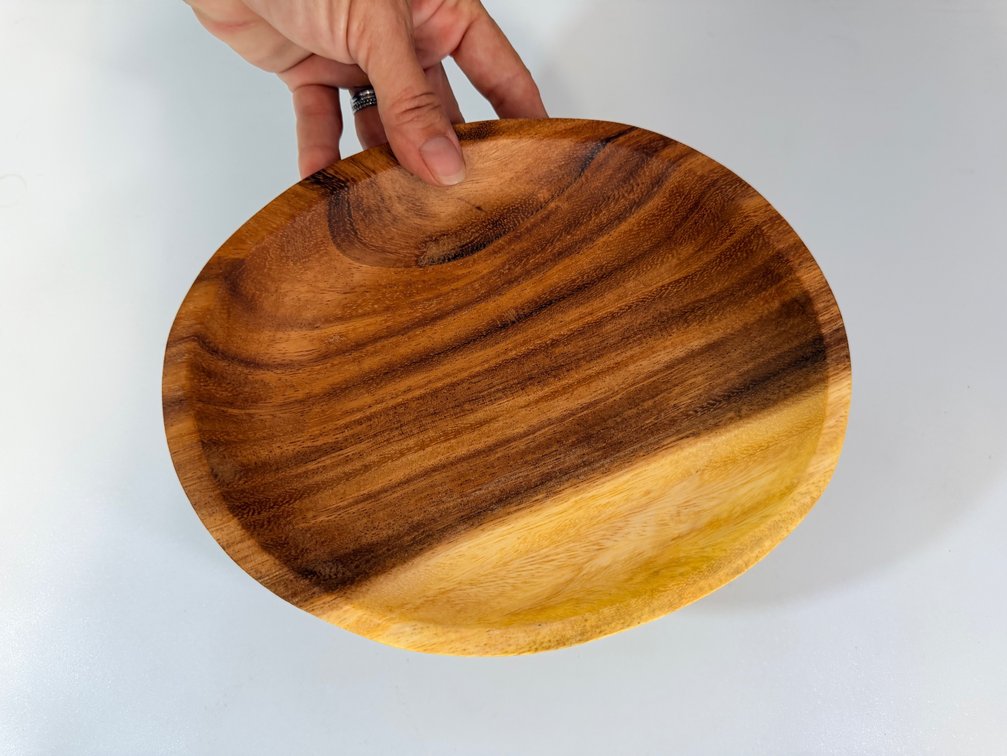 Small Oval Monkeypod Wood Tray