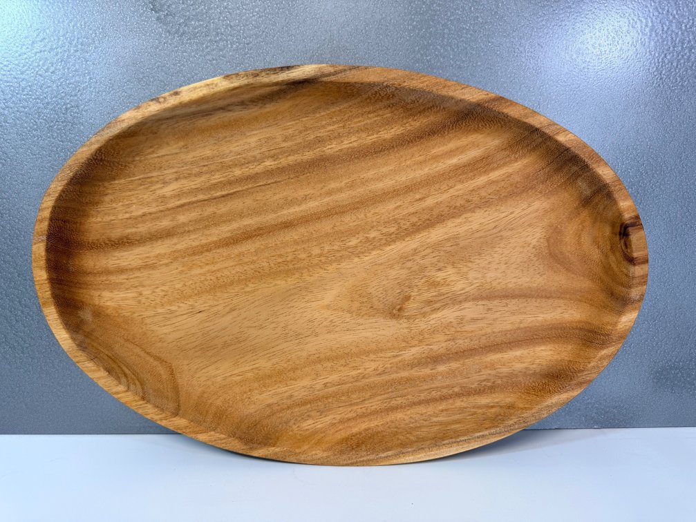 Extra Large Oval Monkeypod Wood Tray