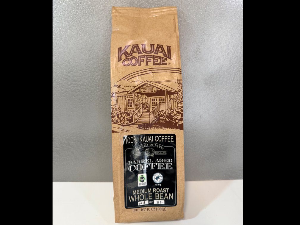 Kauai Coffee Barrel Aged Coffee Medium Roast 10 oz