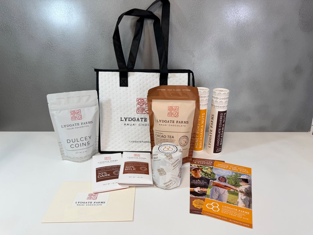 Lydgate Farms Chocolate Farm Tour Gift Bag