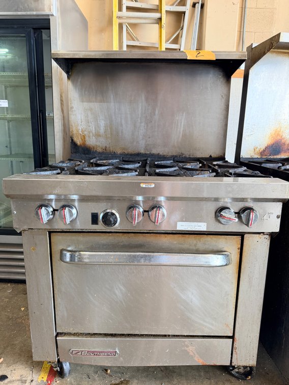 Southbend Commercial Oven with Six-Burner Range Top