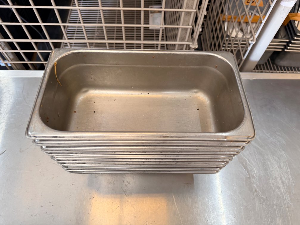 (X's 10) Stainless Steel Hotel Pans