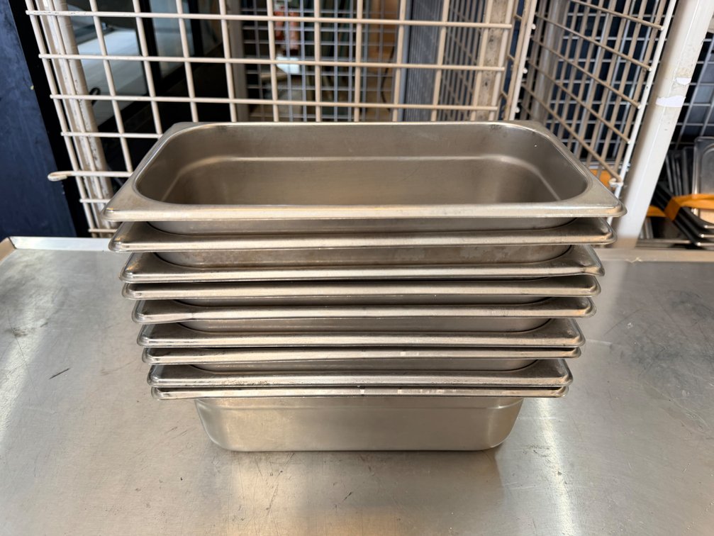 (X's 9) Stainless Steel Hotel Pans