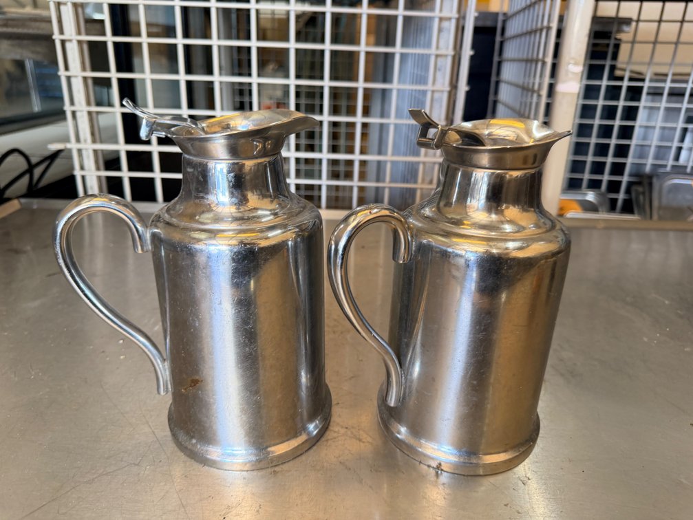 (X's 2) Sambonet Italy Insulated Beverage Servers