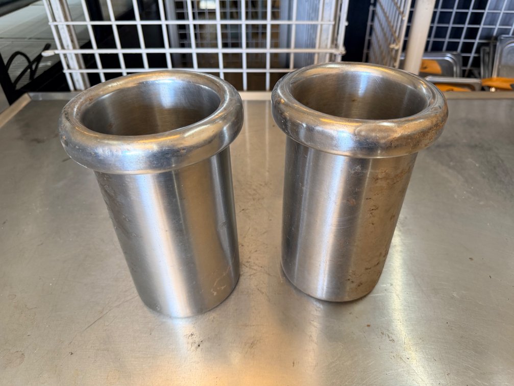 (X's 2) Dura-Ware 18/10 Stainless Steel Wine Chillers